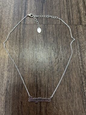 Sagittarius Nameplate Necklace - Zodiac Pendant